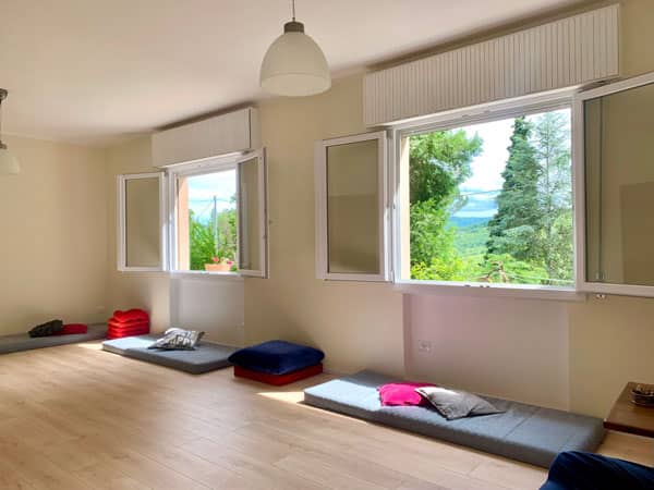 Sala meditazione di I Tre Cedri